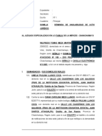 Demanda de Anulabilidad de Acto Juridico - Wilfredo Tomas Meza Martinez