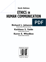 Ethics in Human Communication