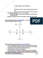 Four Step Square Test Instructions