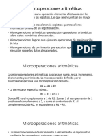 Microoperaciones Aritméticas