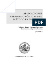 Aplicaciones Termoeconomicas Del Metodo Exergetico PDF