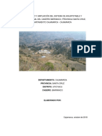 Mejoramiento y Ampliación Del Sistema de Agua Potable y Saneamiento Rural Del Caserío Barranco