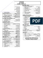 CRJ Checklist