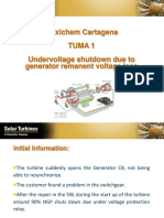 Mexichem Cartagena Tuma 1 Undervoltage Shutdown Due To Generator Remanent Voltage Loss