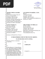 City of Tucson v. Purdue Pharma Et Al. - Complaint (Filed 1.1.19)