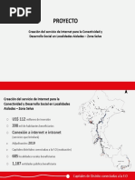 Proyecto: Creación Del Servicio de Internet para La Conectividad y Desarrollo Social en Localidades Aisladas - Zona Selva