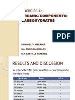 Exercise 4:: Organic Components: Carbohydrates