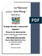 Proyecto de Intervención