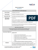 Texas Cte Lesson Plan: Special Education Modifications or Accommodations, If Applicable