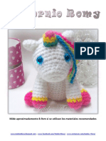 Patrón Unicornio Amigurumi Tejidos Thina