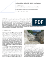 Field Testing and Numerical Modeling of Flexible Debris Flow Barriers