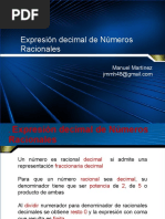 Expresión de Números Racionales