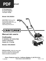 CRRFTSMRN °: Operator's Manual Cultivator