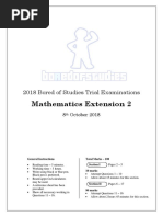 2018 BoS Trials Mathematics Extension 2