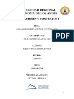 Contratos y Obligaciones Libro 4 Codigo Civil Ecuador