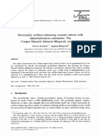 Necessarily Welfare-Enhancing Customs Unions With Industrialization Constraints: The Cooper-Massell-Johnson-Bhagwati Conjecture