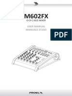 User Manual Manuale D'Uso: 6-Ch 2-Bus Mixer