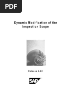 Dynamic Modification of The Inspection Scope: Release 4.6C