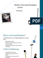 Mathematical Model of Inverted Pendulum System