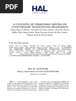 O Conceito de Território Dentro Das Comunidades Tradicionais Brasileiras.