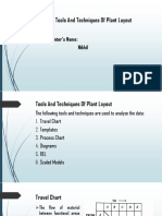 Tools and Techniques of Plant Layout