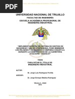 Implementación de Un Sistema de Gestion de Seguridad y Salud Ocupacional para Minimizar El Peligro en Una Carretera