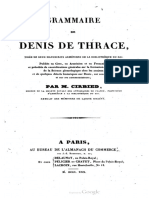 Grammaire de Denys de Thrace