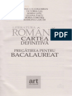 Cartea Definitiva. Literatura Romana Pentru Bacalaureat