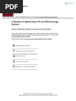 A Review of Hybrid Solar PV and Wind Energy System: Smart Science