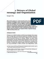 Drivers Global Strategy Organization: Industry of and