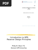 6 - 23 April 2010: GPS Receivers, Receiver Signals and Principals of Operation