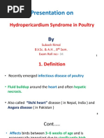 Presentation On: Hydropericardium Syndrome in Poultry