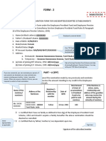 Provident Fund Nomination Form Single