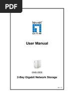 User Manual: 2-Bay Gigabit Network Storage