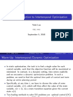 Topic 1: Introduction To Intertemporal Optimization: Yulei Luo