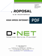 D-NET Proposal Internet Access Dedicated Line Service 2010 (Wisnu Utomo)