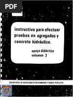 Instructivo para Efectuar Pruebas en Agregados y Concreto Web