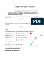 Calculating Clustering Coefficient