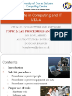 Topic 2-Safe Lab Procedures and Tool Use PDF