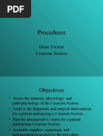 Procedures: Basic Format Cesarean Section