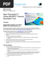 New Thermasim™ Online Mosfet Thermal Simulation Tool