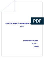 Strategic Financial Management Assignment