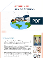 Jean Baudrillard - Societatea de Consum - POWER-POINT