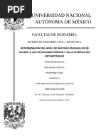 DETERMINACIÓN DEL NIVEL DE SERVICIO EN Estaciones