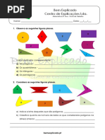 2.2 - Polígonos. Notações e Classificações - Ficha de Trabalho