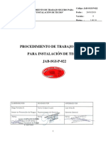 Jab-Sgi-P-021 Procedimiento para Instalación de Techo