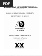 DEPARTAMENTO - DE - QUIMICA - UAM - I - Transformaciones - Quimicas - Prob Ejercicios PDF