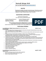 2018 Davina Stringer Professional Resume