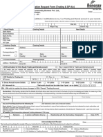 Account Details Addition / Modification Request Form (Trading & DP A/c)