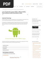 List of Android Custom ROMs, Official ROMs, Root Software (With Download Links)